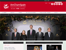 Tablet Screenshot of amchamspain.com